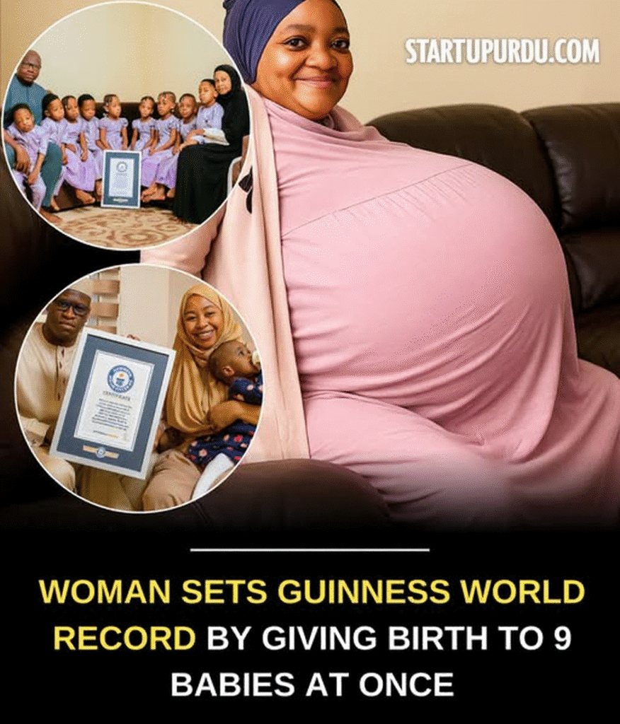 Malian Woman Sets Guinness World Record with Nine Healthy Babies startup urdu